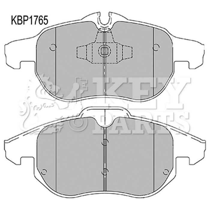 Genuine Key Parts KBP1765 Front Brake Pads (Ate-Teves)