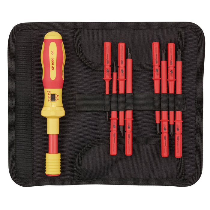 Draper XP1000 VDE Interchangeable Torque Screwdriver Set (9 Piece) 65372 Draper  - Dynamic Drive