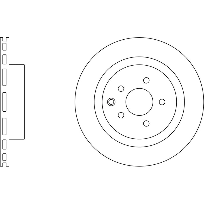 Apec Brake Disc Rear Fits Nissan 300 Series Fairlady