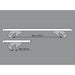 Locking Aluminium Flush Solid Roof Bars fits Vauxhall Astra 2004-2009 III Estate Maypole  - Dynamic Drive