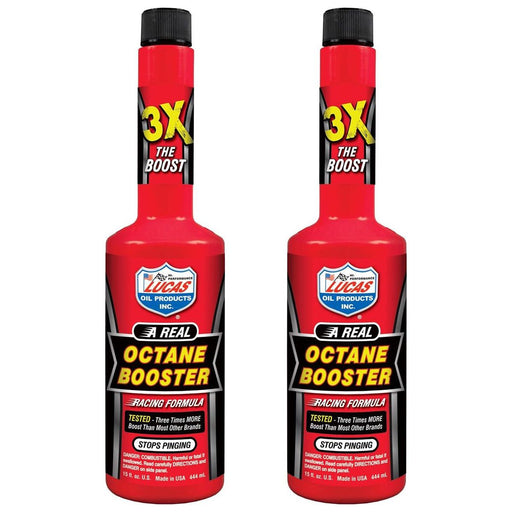 2 x  Lucas Octane Booster 444ml Boost Racing Formula Petrol Fuel Additive 13 UKB4C  - Dynamic Drive