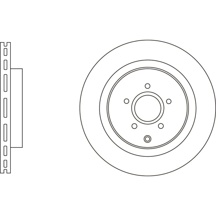 Apec Brake Disc Rear Fits Infiniti Fx M Q Qx