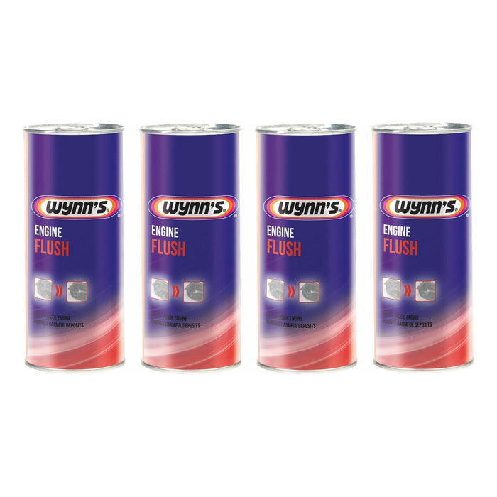 4x Wynns Engine Flush 425ml For Petrol & Diesel Cleans Engines Internally Wynns  - Dynamic Drive