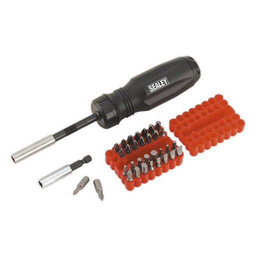 Sealey Gearless Ratchet Screwdriver Set 34pc AK6498 Sealey  - Dynamic Drive