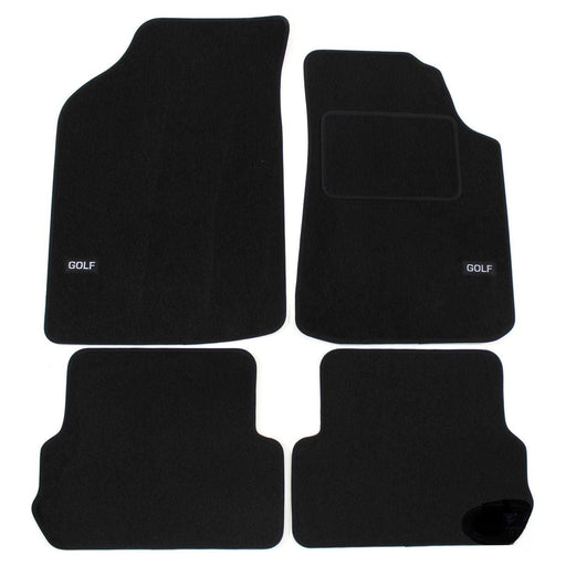 Tailored Logo Velour Carpet Floor Mats for Golf MK2  1984-1991 4PCS UKB4C  - Dynamic Drive