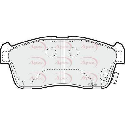 Apec Brake Pads Front Fits Daihatsu Sirion Nissan Pixo Perodua Myvi Suz