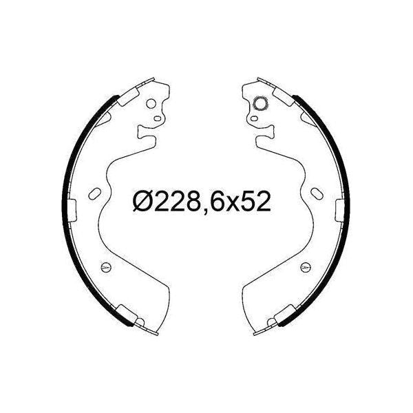 Valeo Drum Brake Shoes 564333 Automotive Part fits Hyundai