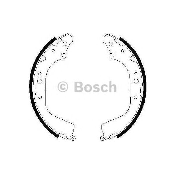 Genuine Bosch Brake Shoe Bs664 fits Toyota Hilux D4d - 2.5 - 07-15 0986487414