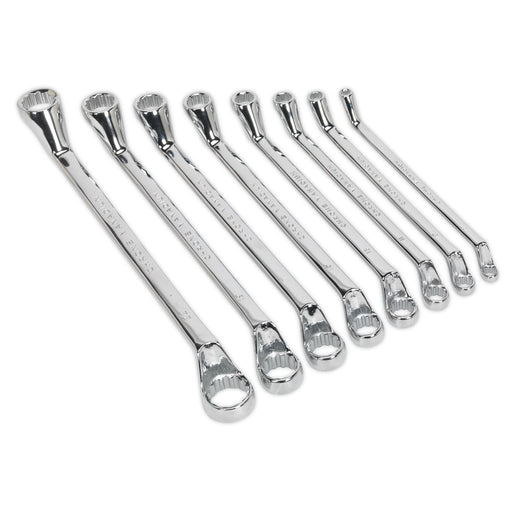 Seigen by Sealey Deep Offset Ring Spanner Set 8pc Metric S0405 Sealey  - Dynamic Drive