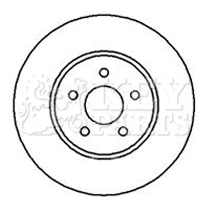 Genuine Key Parts KBD4238 Brake Disc Pair (Front)