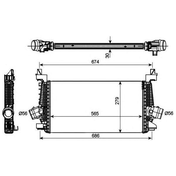 NRF Intercooler 30269 NRF  - Dynamic Drive