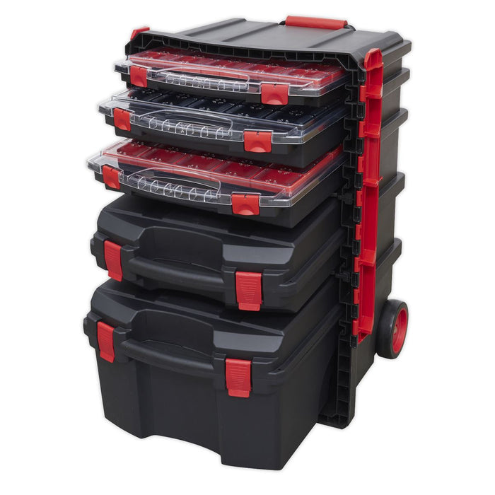 Sealey Professional Mobile Toolbox with 5 Removable Storage Cases AP860 Sealey  - Dynamic Drive