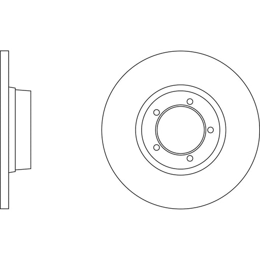 Genuine APEC Front Brake Disc & Pads Set Solid for LDV 400 Apec  - Dynamic Drive