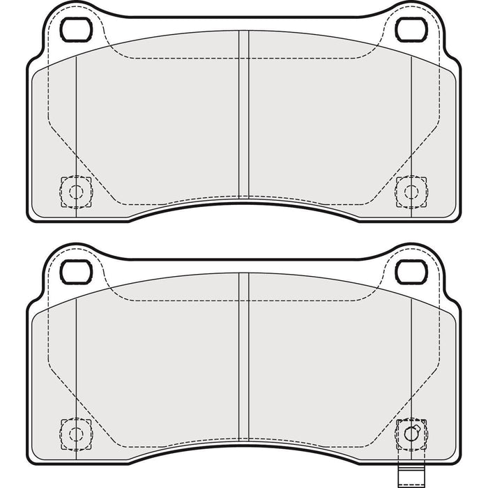 Apec Brake Pads Rear Fits Nissan Gt-R