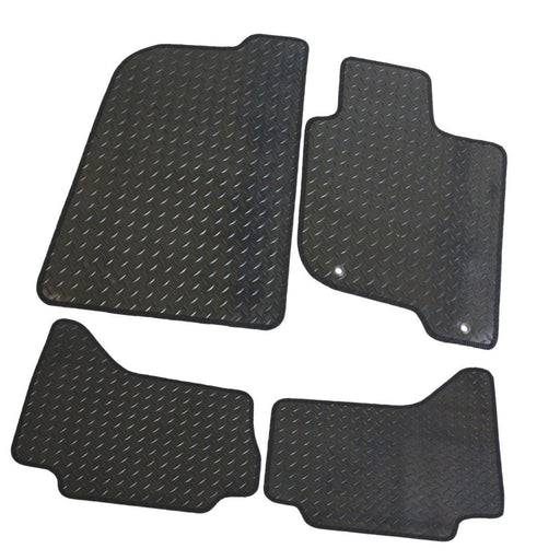 Tailored Carpet Car Mats for Mitsubishi L200 Double Cab 06 ON Set of 4 2 Clips UKB4C  - Dynamic Drive