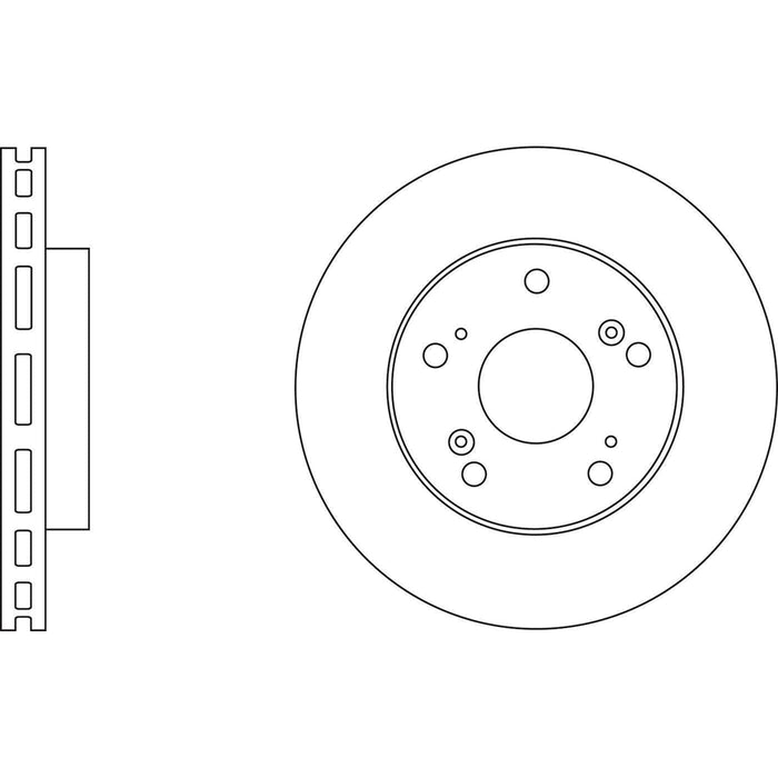 Apec Brake Disc Front Fits Honda Civic Opel Zafira Tourer