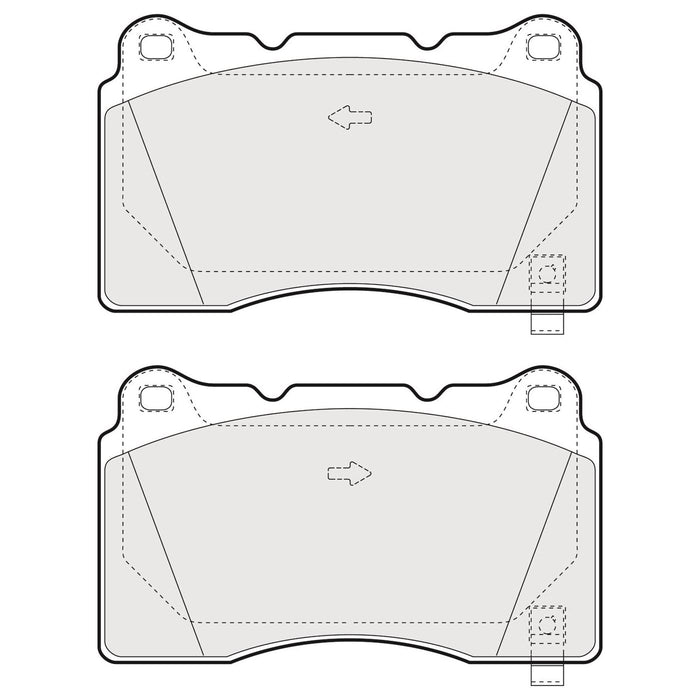 Genuine APEC Front Brake Discs & Pads Set Vented for Subaru Impreza