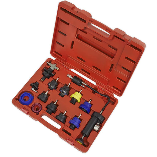 Sealey Cooling System Pressure Test Kit 13pc VS0014 Sealey  - Dynamic Drive