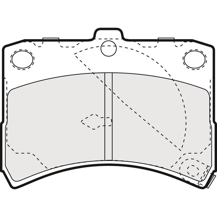 Genuine APEC Front Brake Discs & Pads Set Solid for Perodua Kelisa