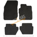 White Trim Tailored Rubber Car Mats for Ford Eco Sport 14 Set of 4 With 2 Clips UKB4C  - Dynamic Drive