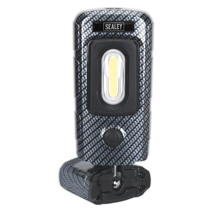 Sealey Rechargeable 360 Inspection Light 3W COB & 1W SMD LED Carbon Fibre Effect Sealey  - Dynamic Drive