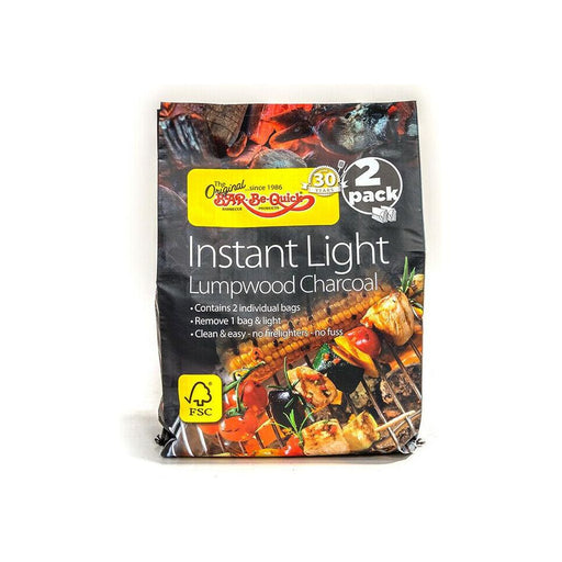 8 Pack Bar-Be-Quick Instant Lighting Lumpwood Charcoal 3Kg - 8 X 1.5Kg Bags Bar-Be-Quick  - Dynamic Drive