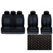 Black/Grey Full Set Front & Rear Car Seat Covers for BMW 1 Series All Years UKB4C  - Dynamic Drive