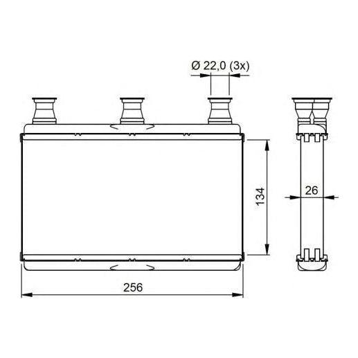 NRF Heater Radiator 54311