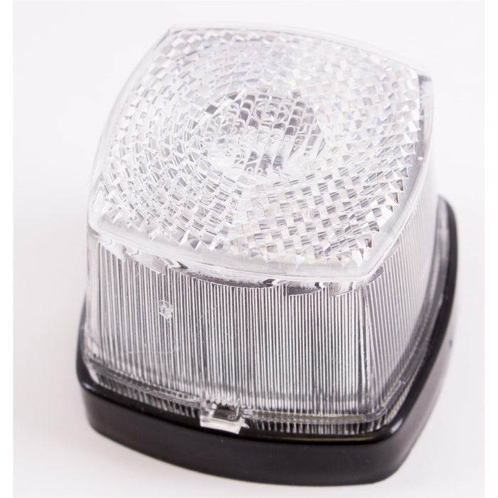 Hella White Clear Square Front Reflective Marker Lights Lamps Caravan Motorhome Hella  - Dynamic Drive