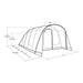 Outwell Moonhill 5 Berth Air Tent Three Room Tunnel Inflatable Tent Outwell  - Dynamic Drive