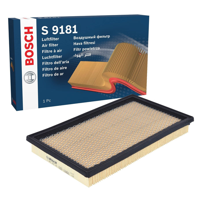 Genuine Bosch Car Air Filter S9181 fits Mini Cooper S - 1.6 - 02-08 1987429181 Bosch  - Dynamic Drive