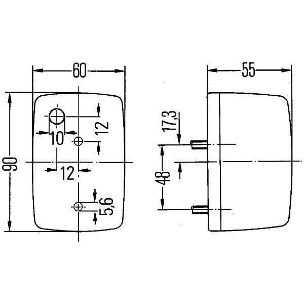 Hella Direction Indicator Halogen 24/12V 2BA 002 652-121 Hella  - Dynamic Drive