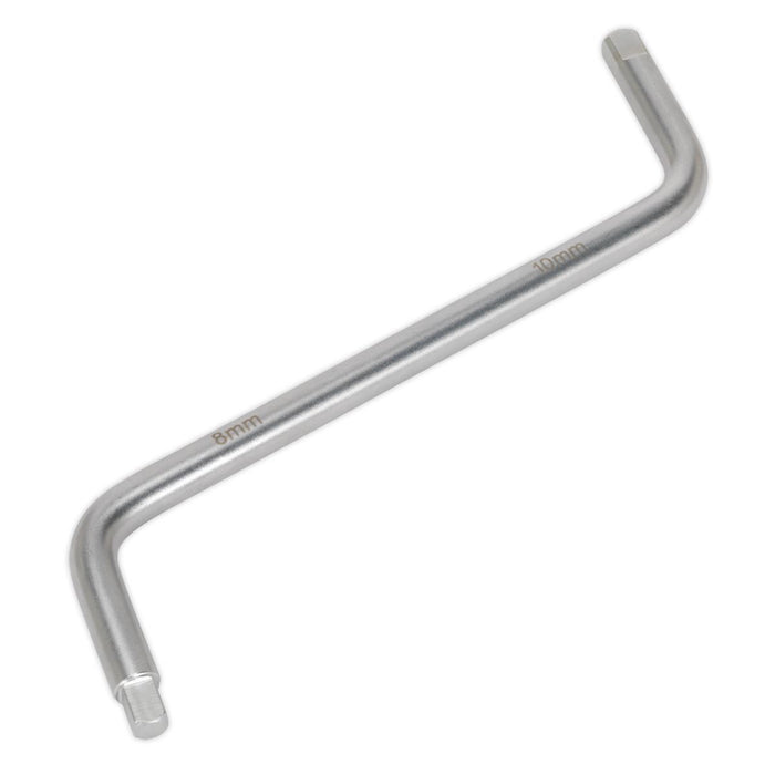 Sealey Drain Plug Wrench 8 & 10mm Square AK6405 Sealey  - Dynamic Drive