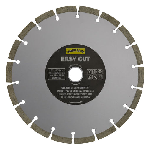 Sealey Silver Easy-Cut Diamond Blade230 x 22mm WDEC230 Sealey  - Dynamic Drive