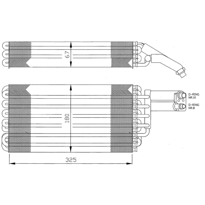 NRF Evaporators fits Mercedes SL NRF  - Dynamic Drive