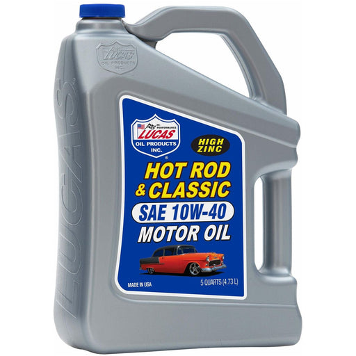 Lucas Oil Hot Rod & Classic 10W40 Car Engine Oil 4.54 Litre 10683 3X1/5 QUART Town Parts  - Dynamic Drive