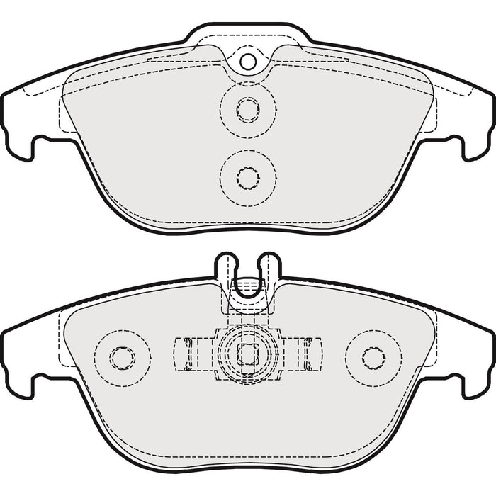 Genuine APEC Rear Brake Discs & Pads Set Solid for Mercedes-Benz C-Class