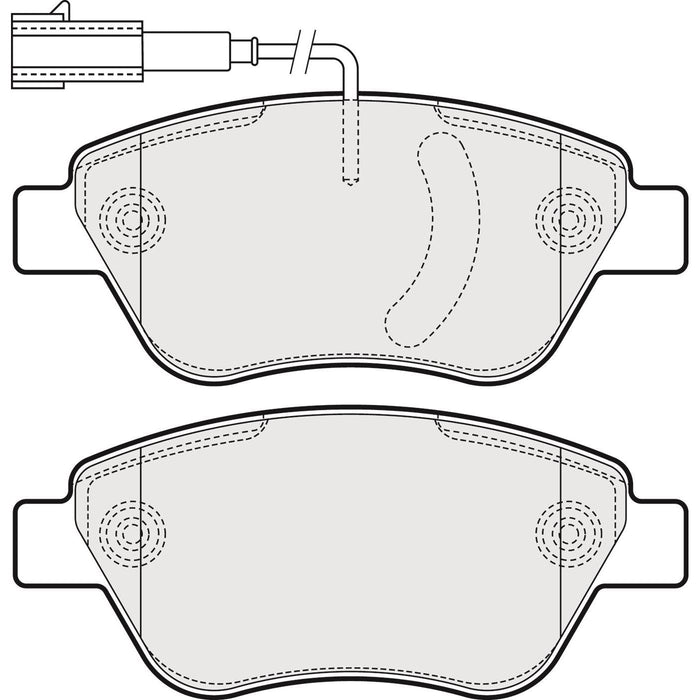 Apec Brake Pads Front Fits Citroen Nemo Fiat Grande Punto Panda Qubo Peugeot Bipp