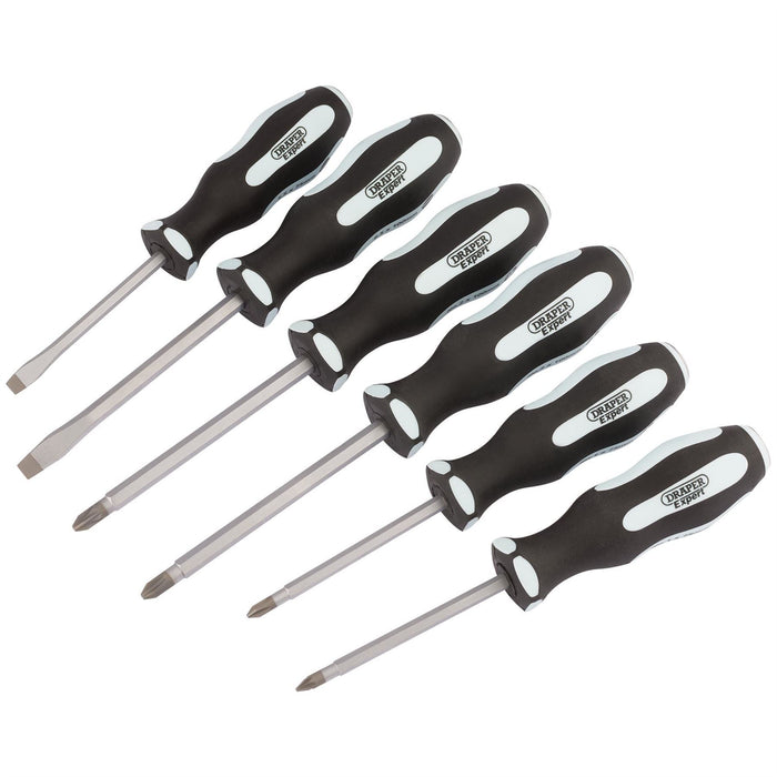 Draper 'Pound Thru' Soft Grip Screwdriver Set (6 Piece) 63590 Draper  - Dynamic Drive