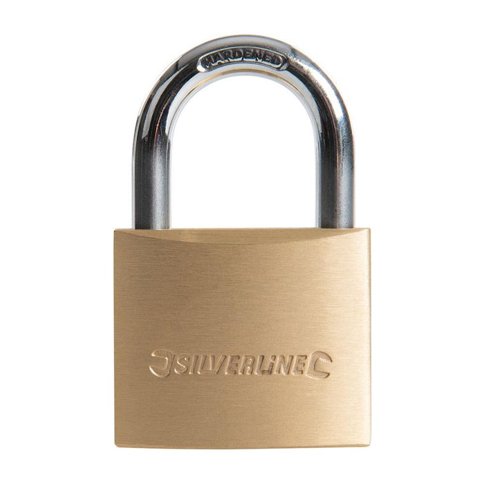 Silverline Brass Padlock 40mm