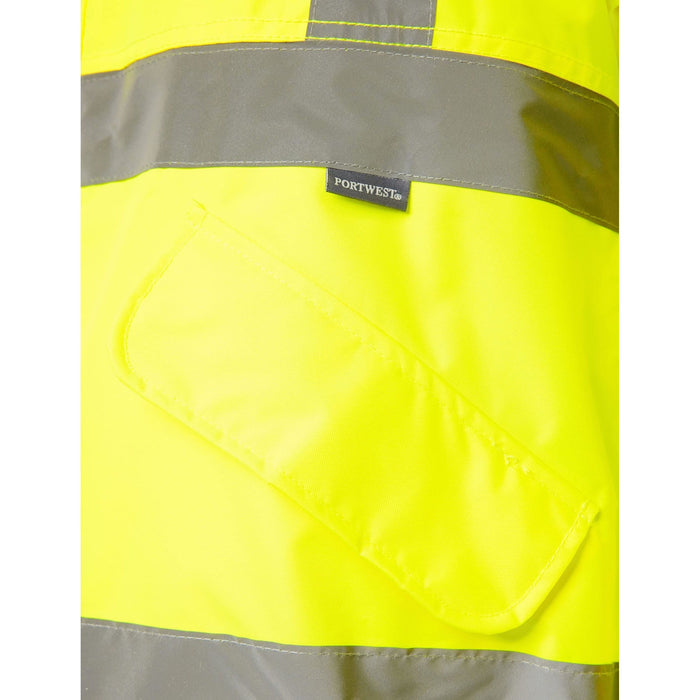 Portwest Hi-Vis Bomber Jacket - Yellow - Large