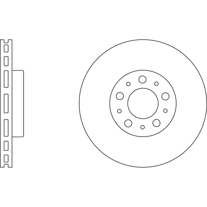 Genuine APEC Front Brake Discs & Pads Set Vented for Volvo S80