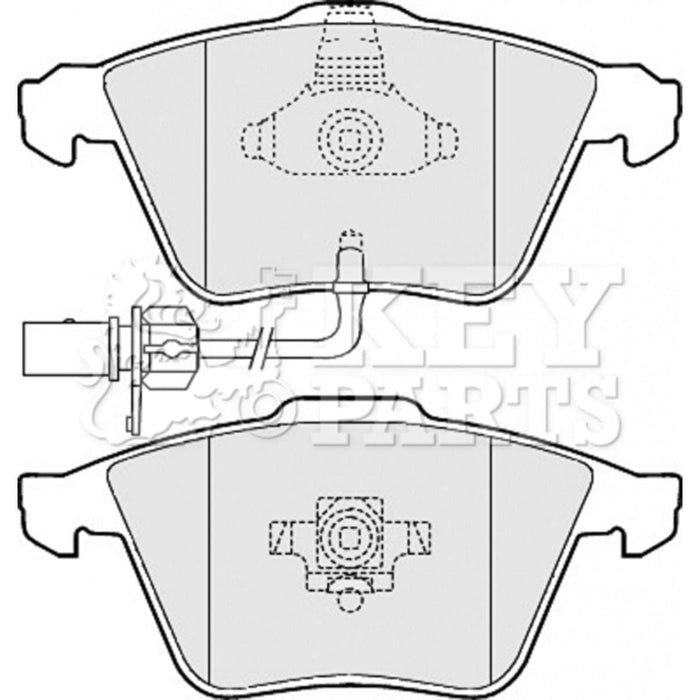 Genuine Key Parts KBP2013 Front Brake Pads-Includes Wear Indicators (Ate-Teves)