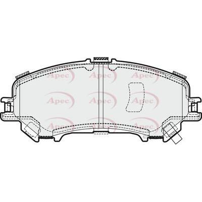 Apec Brake Pads Front Fits Nissan Qashqai X-Trail Renault Kadjar Koleos