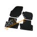 Fully Tailored Yellow Trim Carpet Mats fits Volvo Xc60 08> Set of 4 With 8 Clips UKB4C  - Dynamic Drive