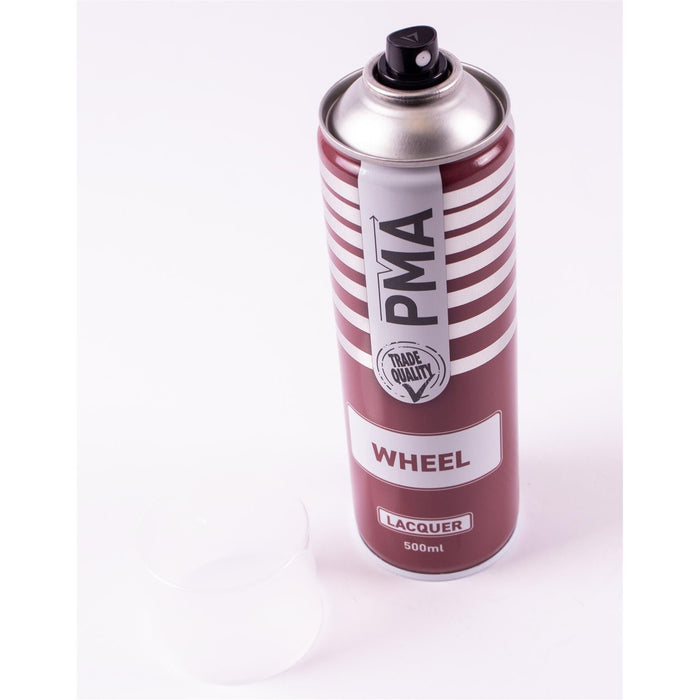 4 x PMA WHEEL LACQUER CLEAR PAINT SPRAY 500ml LAQUER BODYSHOP REPAIR