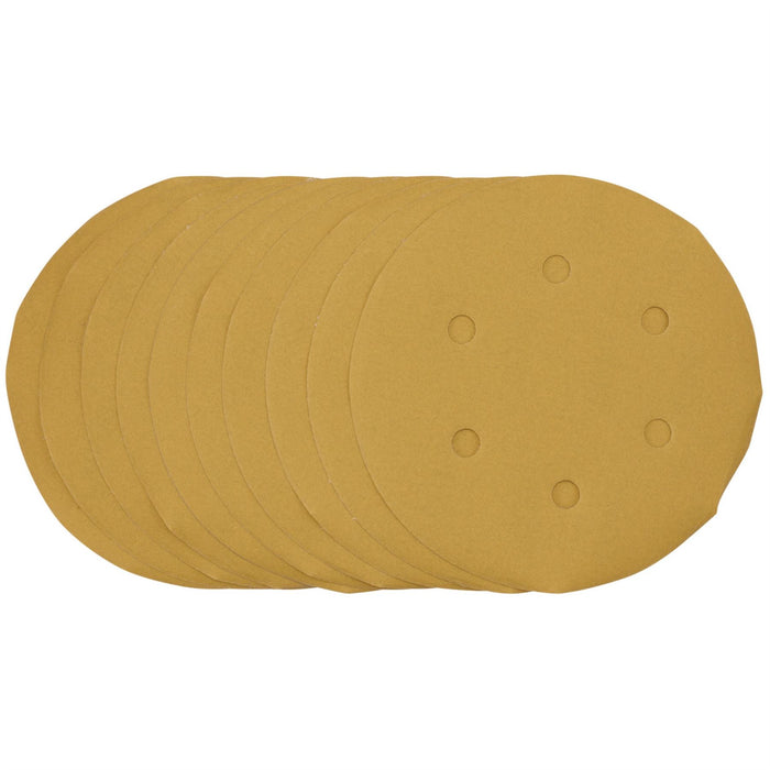 Draper Gold Sanding Discs with Hook & Loop, 150mm, 400 Grit (Pack of 10) 64282 Draper  - Dynamic Drive