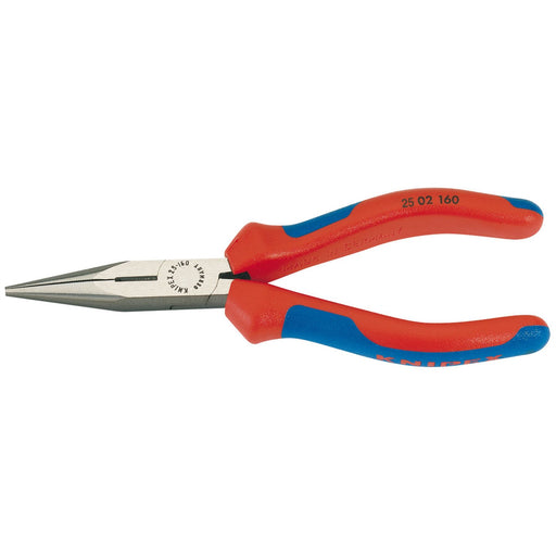 Draper Knipex 25 02 160 SBE Long Nose Pliers - Heavy Duty Handles, 160mm 69576 Draper  - Dynamic Drive