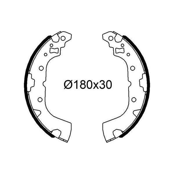 Valeo Drum Brake Shoes 564281 Automotive Part fits Mitsubishi