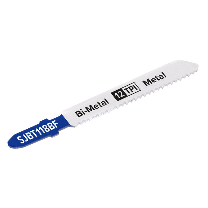 Sealey Jigsaw Blade Metal 75mm 12tpi Pack of 5 SJBT118BF